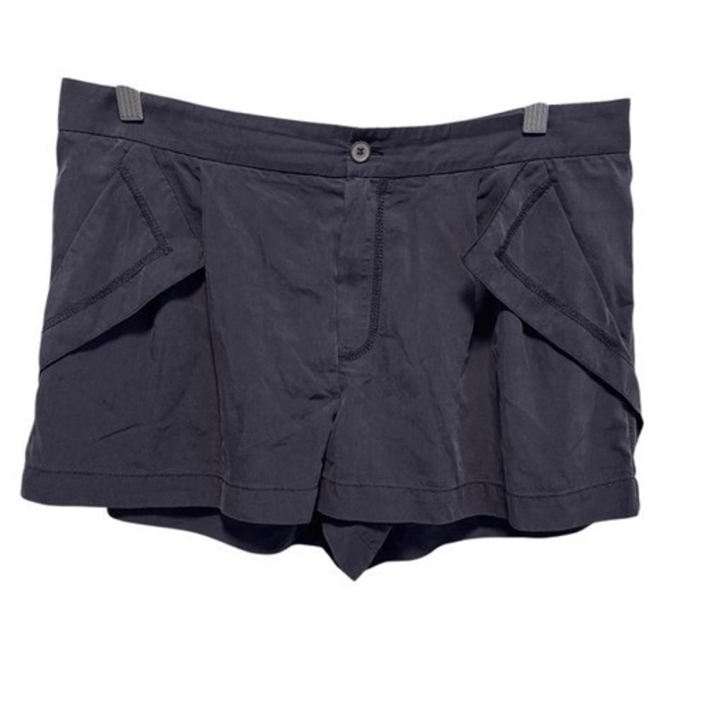 Rachel Rachel Roy Navy‎ Pleated Shorts Handkerchief Pockets 10